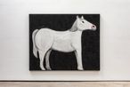 A white horse by Andrew Sim contemporary artwork Works on Paper