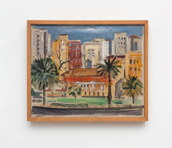 Parque Dom Pedro Dom Pedro Park by Massao Okinaka contemporary artwork Painting