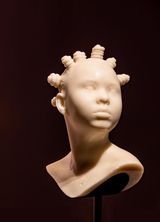 Ebony In Ivory II by Esmaa Mohamoud contemporary artwork sculpture