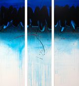 All Fades Away in Blue by Golnaz Fathi contemporary artwork painting