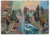 Happy New Year  Little Sea by Hui Zhang contemporary artwork painting