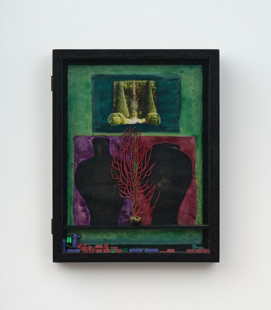 Green Vision at the Villa by Betye Saar contemporary artwork Mixed Media
