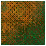 Gold and Emerald Fret Cloisonne Exercise by Su Meng-Hung contemporary artwork painting