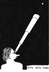 Untitled Its Still There by David Shrigley contemporary artwork drawing