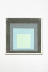 Homage to the Square with Bubble Wrap and Packing Tape by Tammi Campbell contemporary artwork painting sculpture works on paper