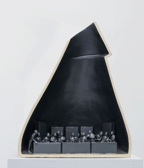 Cave Forum - Supper by Zhou Xiaohu contemporary artwork Sculpture