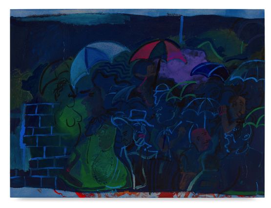 It has to rain before you can see where all the leaks are at by Walter Price contemporary artwork Painting