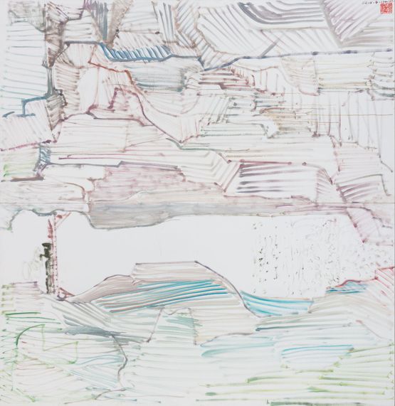 Small Train by Yuan Yunsheng contemporary artwork Painting