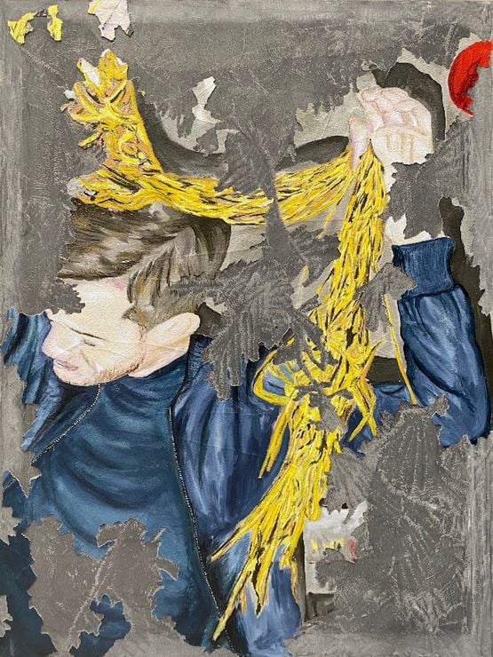 Night Time As Seen by Sim Ouch by Latifa Echakhch contemporary artwork Painting