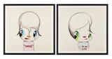 Once in My Life Diptych - Framed by Javier Calleja contemporary artwork print