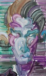 Franz Kafka by Etsu Egami contemporary artwork painting