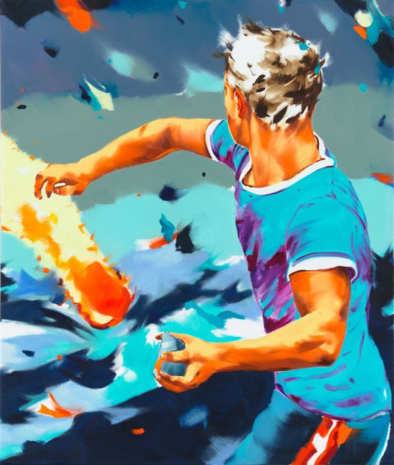 Attaboy by Norbert Bisky contemporary artwork Painting