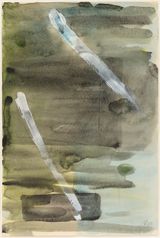 Composition by Raoul De Keyser contemporary artwork works on paper