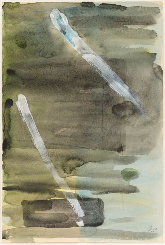Composition by Raoul De Keyser contemporary artwork Works on Paper
