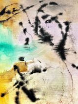 She the pearl of the lake by Ines Kaufmann contemporary artwork painting