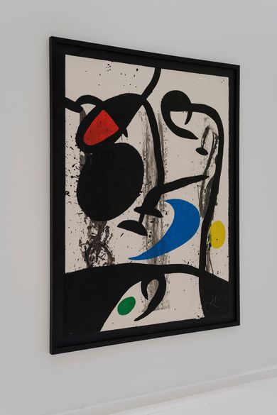 Joan Miro、LE GRAND NU DEBOUT、画集画、新品額装付 Grand Triptyque Noir, 1969 by Joan Miró | Ocula