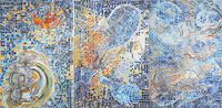 Star River and Totem 1 by Lin Guocheng contemporary artwork Painting