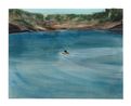 Boy in Lake Swimming by Matthew Krishanu contemporary artwork Painting