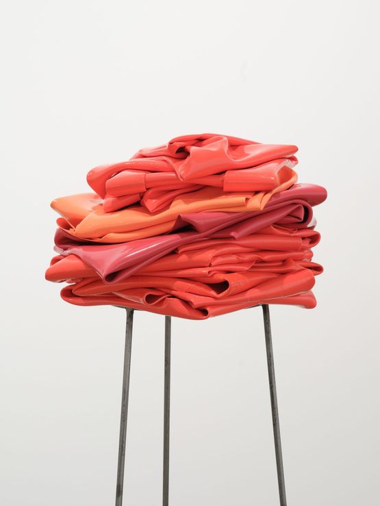 Stacked Red by Helen Calder contemporary artwork Design