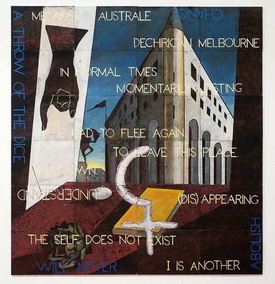 In Normal Times by Imants Tillers contemporary artwork Painting