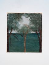 Untitled Views of Trees with Green Fields by Frank Walter contemporary artwork painting works on paper
