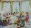 Les Romains de la Decadence after Couture by Adrienne Gaha contemporary artwork Painting