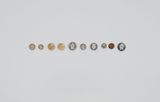 Ten coins by Ayesha Jatoi contemporary artwork works on paper
