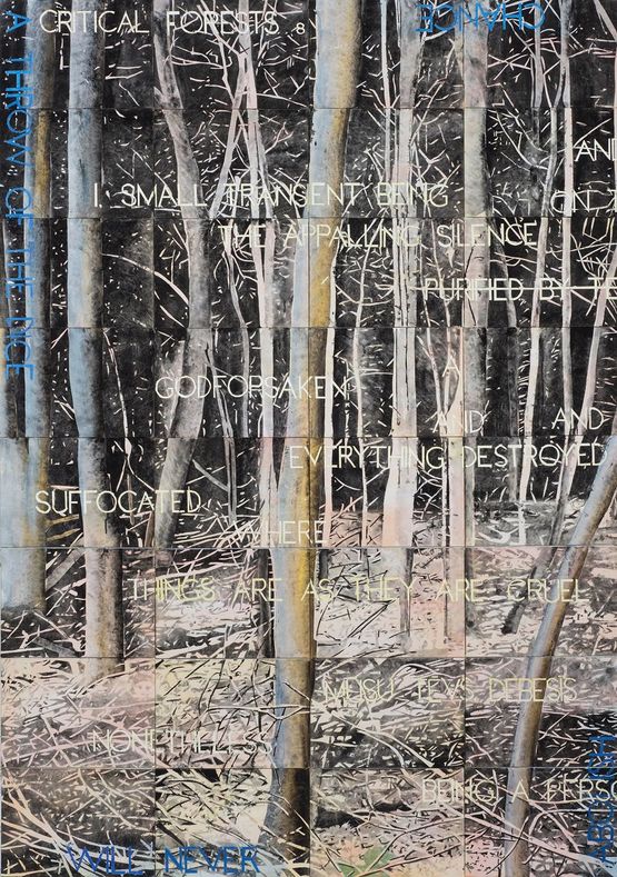 Critical Forests 8 by Imants Tillers contemporary artwork Painting