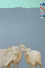 Three Sheep by Yu Xuan contemporary artwork painting