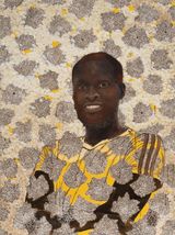 Sous lecorce du temps  Worker by Omar Ba contemporary artwork drawing painting