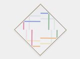 m382 zwei energien - diagonal 28A by Shizuko Yoshikawa contemporary artwork painting
