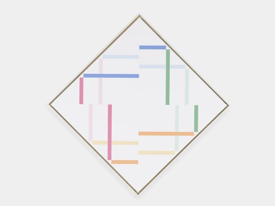 m382 zwei energien - diagonal 28A by Shizuko Yoshikawa contemporary artwork Painting