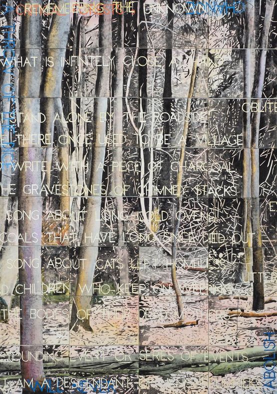 Critical Forests 9 by Imants Tillers contemporary artwork Painting