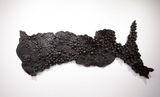 Charred hyphal mat by Pakkiyarajah Pushpakanthan contemporary artwork mixed media painting textile