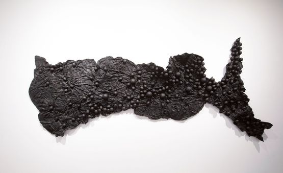 Charred hyphal mat by Pakkiyarajah Pushpakanthan contemporary artwork Painting