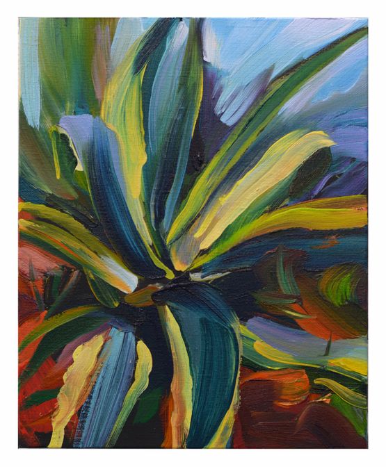 The Cactus and the Tsunami I by Duncan Wylie contemporary artwork Painting