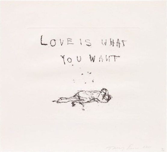 Love Is What You Want by Tracey Emin contemporary artwork Print