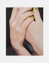 Green nails by Marcel Vidal contemporary artwork mixed media