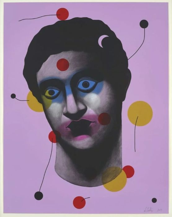 Portrait by Nicolas Party contemporary artwork Works on Paper