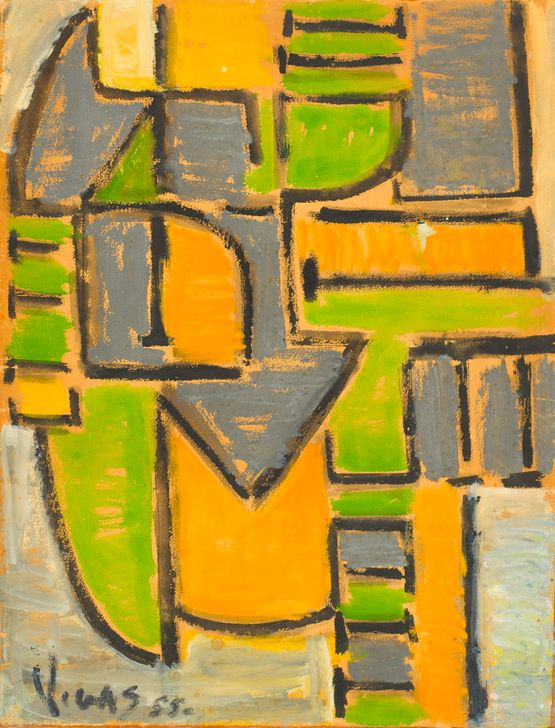 Formas Tensionales III by Oswaldo Vigas contemporary artwork Painting