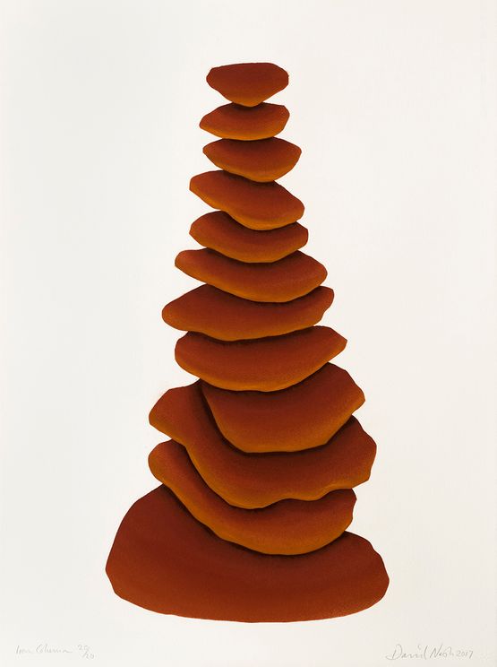Iron Column by David Nash contemporary artwork Works on Paper