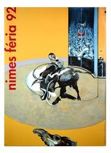 Francis Bacon 19691992 Feria Nimes original serigraphie by Francis Bacon contemporary artwork print textile