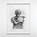 Study of Eroded Bust of Antinous by Daniel Arsham contemporary artwork works on paper