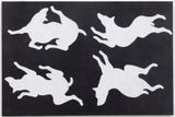 Ohne Titel Vier Hunde by Aldo Walker contemporary artwork painting