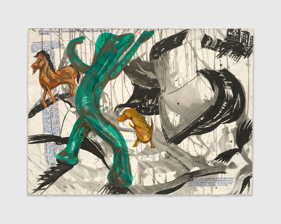 No Title The flutter of... by Raymond Pettibon contemporary artwork Works on Paper