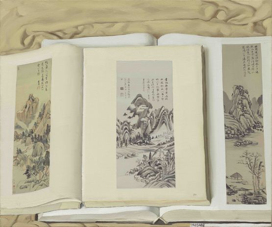 Shen Zhou and Dong Qichang Duo by Danqing Chen contemporary artwork Painting
