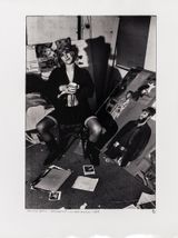Untitled Pauline Boty pop artist in studio by Michael Ward contemporary artwork photography print