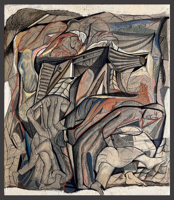 Unsettled Lives 10 by Vikrant Bhise contemporary artwork Painting