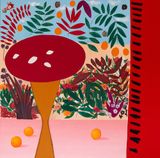 Mushroom Table by Jannis Varelas contemporary artwork painting works on paper