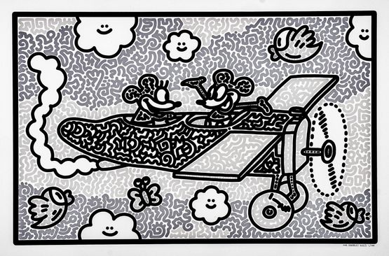 Disney Doodles - Plane Crazy by Mr Doodle contemporary artwork Print